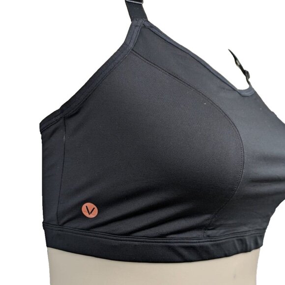 Livi Active Sports Bra No Wire Soft Cup Black Strappy T Back 18 20 2X - Picture 7 of 10